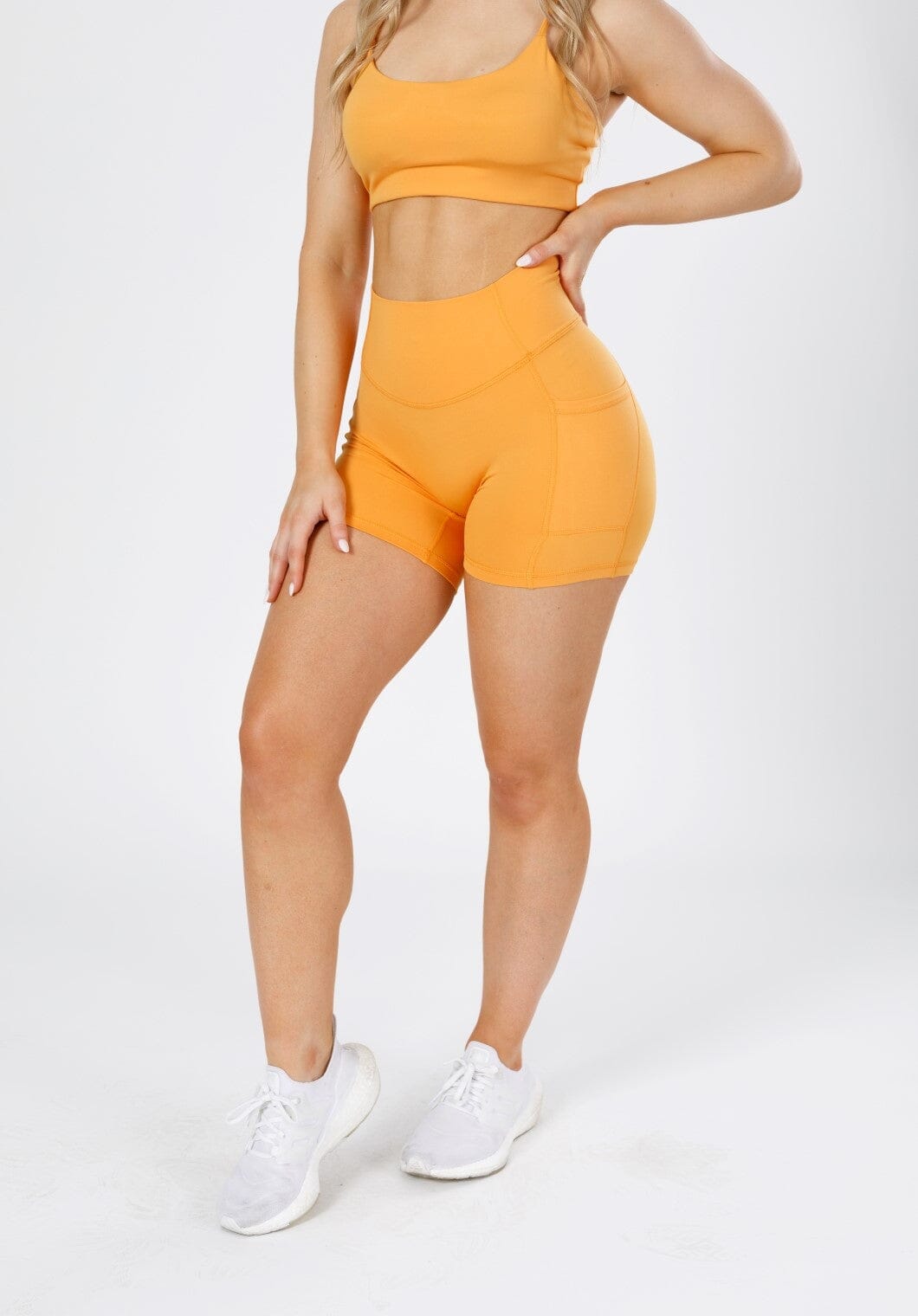 Reluna Sculptseam Pocket Short Citrus Shorts Paragon Fitwear 