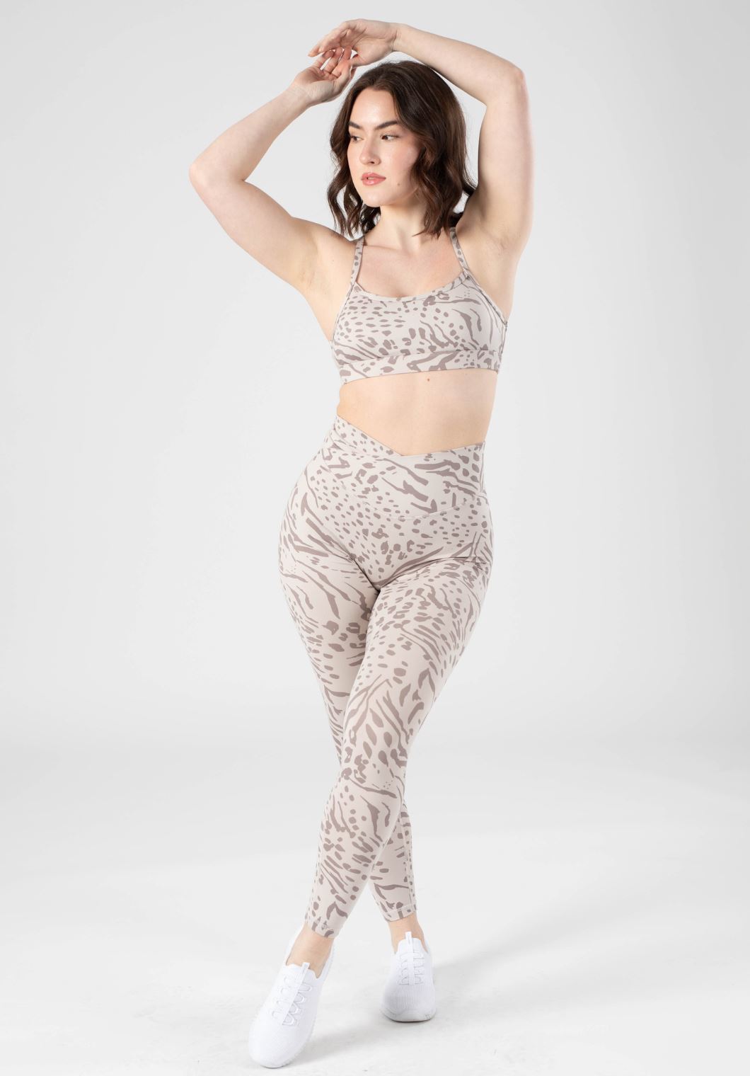 Reluna Ritual Bra Snow Leopard Sports Bras Paragon Fitwear 