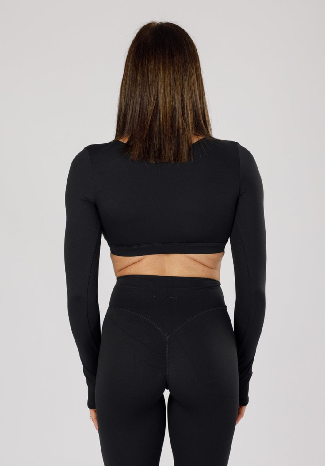 RecStretch DesB Infinite Long Sleeve Bra Black Sports Bras Paragon Fitwear 