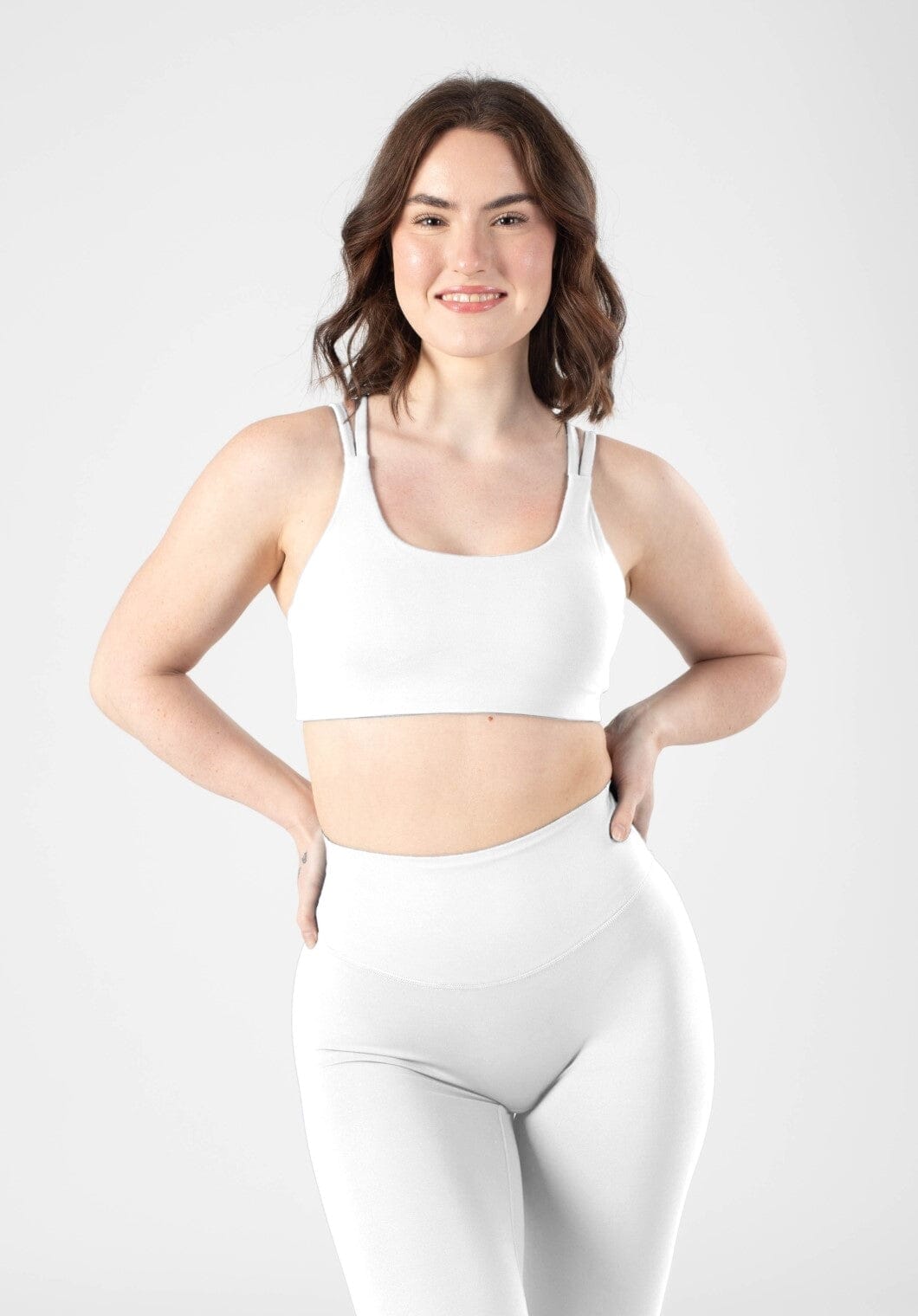 RecStretch Radiate Bra White Sports Bras Paragon Fitwear 