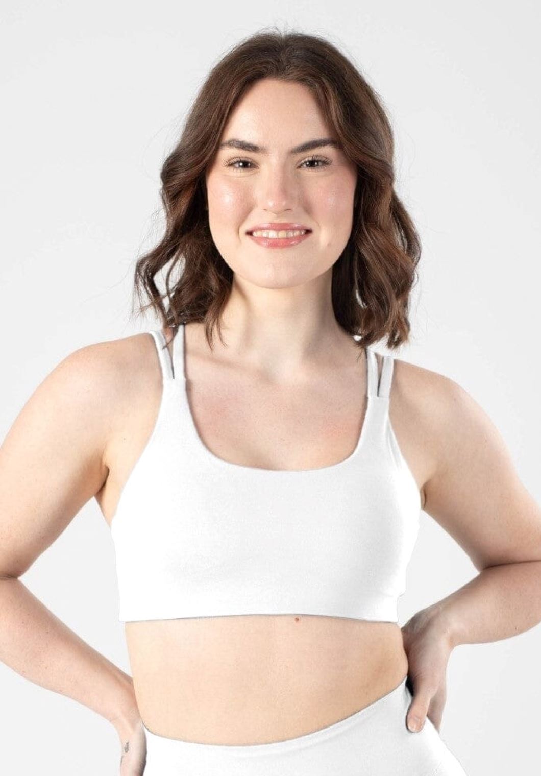 RecStretch Radiate Bra White Sports Bras Paragon Fitwear 