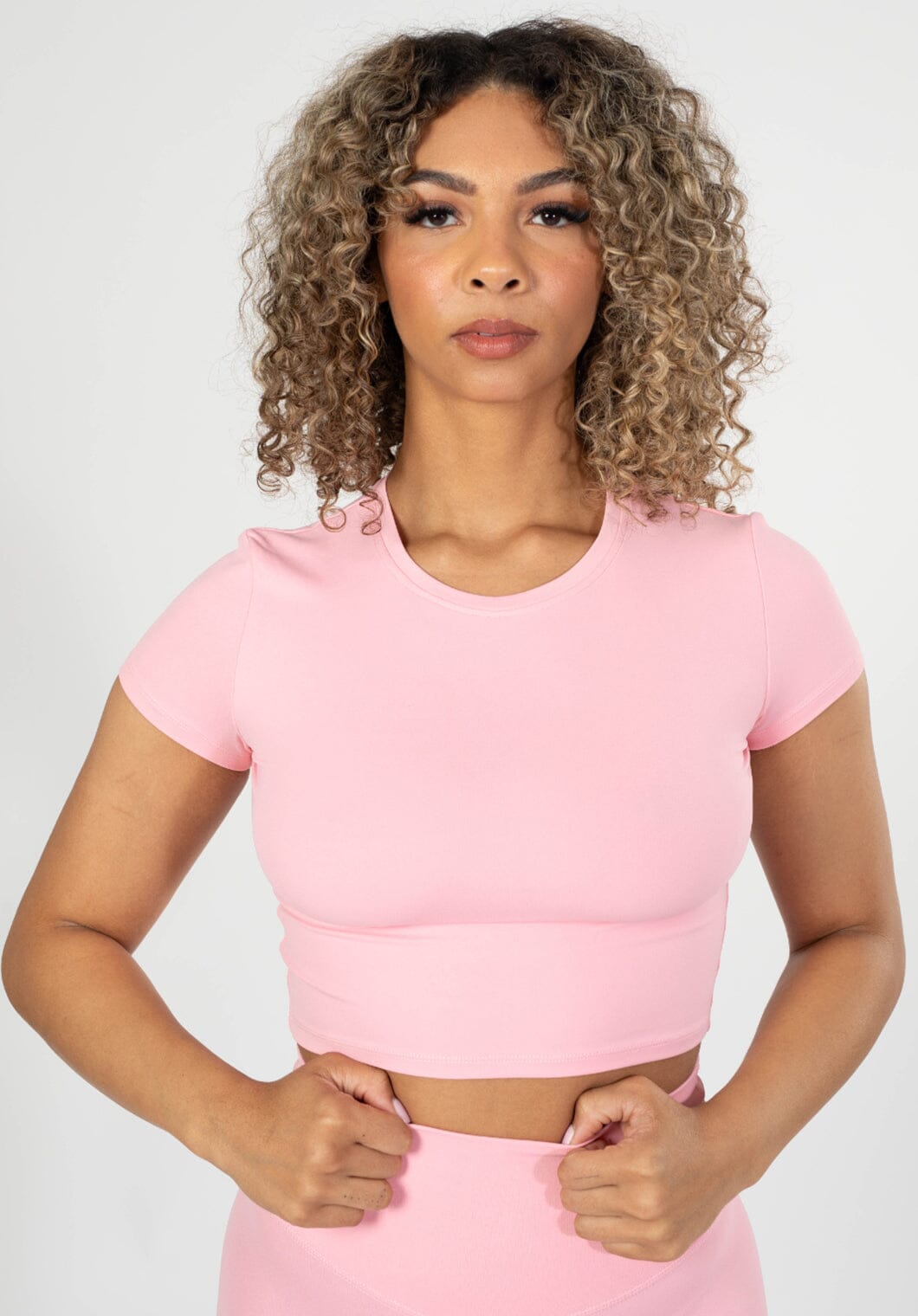 RecStretch Short Sleeve Crop Cotton Candy Tops/Tanks Paragon Fitwear 