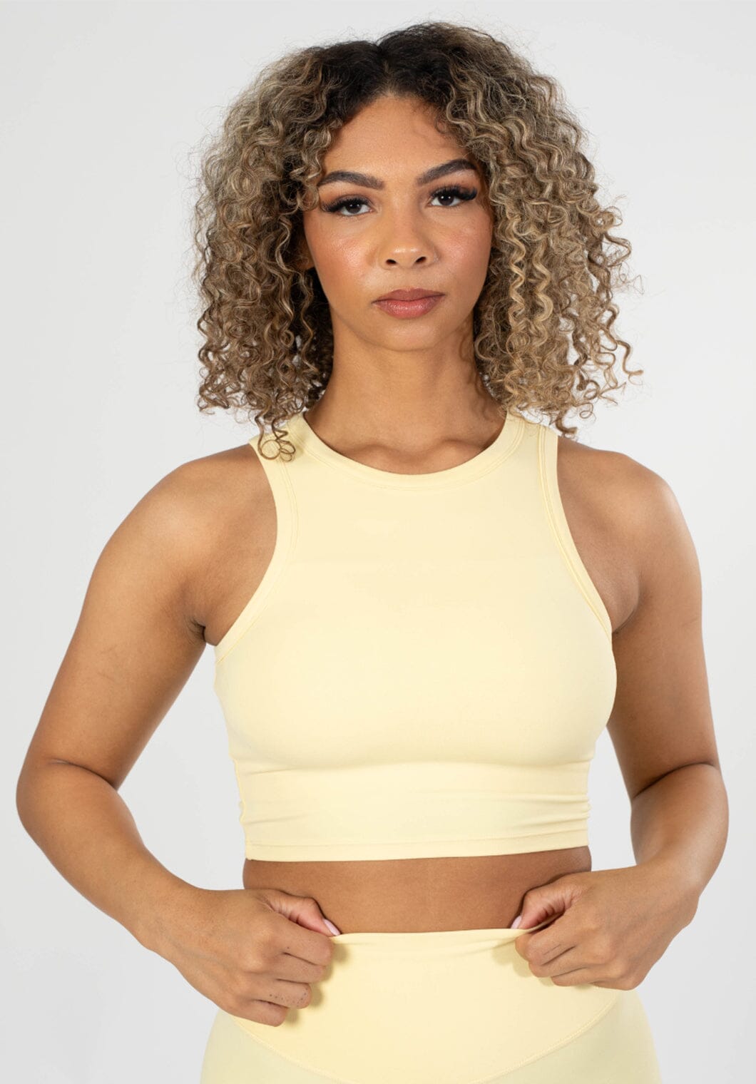 RecStretch™ Classic Crop Lemon Drop Tops/Tanks Paragon Fitwear 