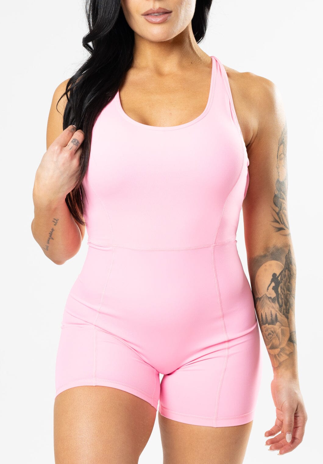 RecStretch Define Sculptseam™ Shortsuit Flamingo Shortsuit Paragon Fitwear 