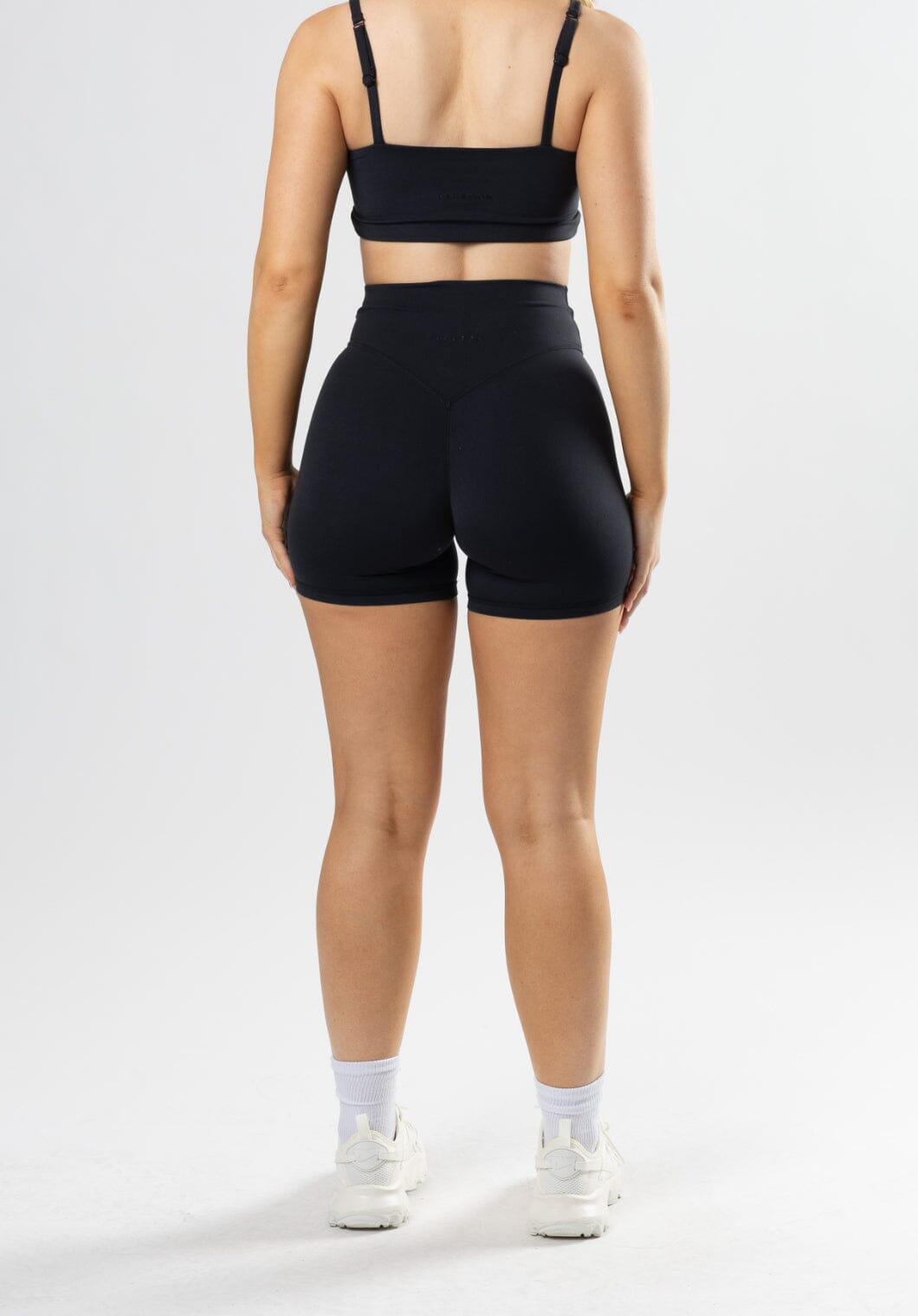 AirSilk Crossover Sculptseam™ Short Black Leggings/Joggers Paragon Fitwear 