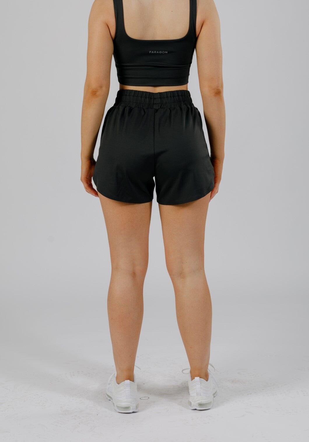 FeatherKnit™ Track Short Black Shorts Paragon Fitwear 