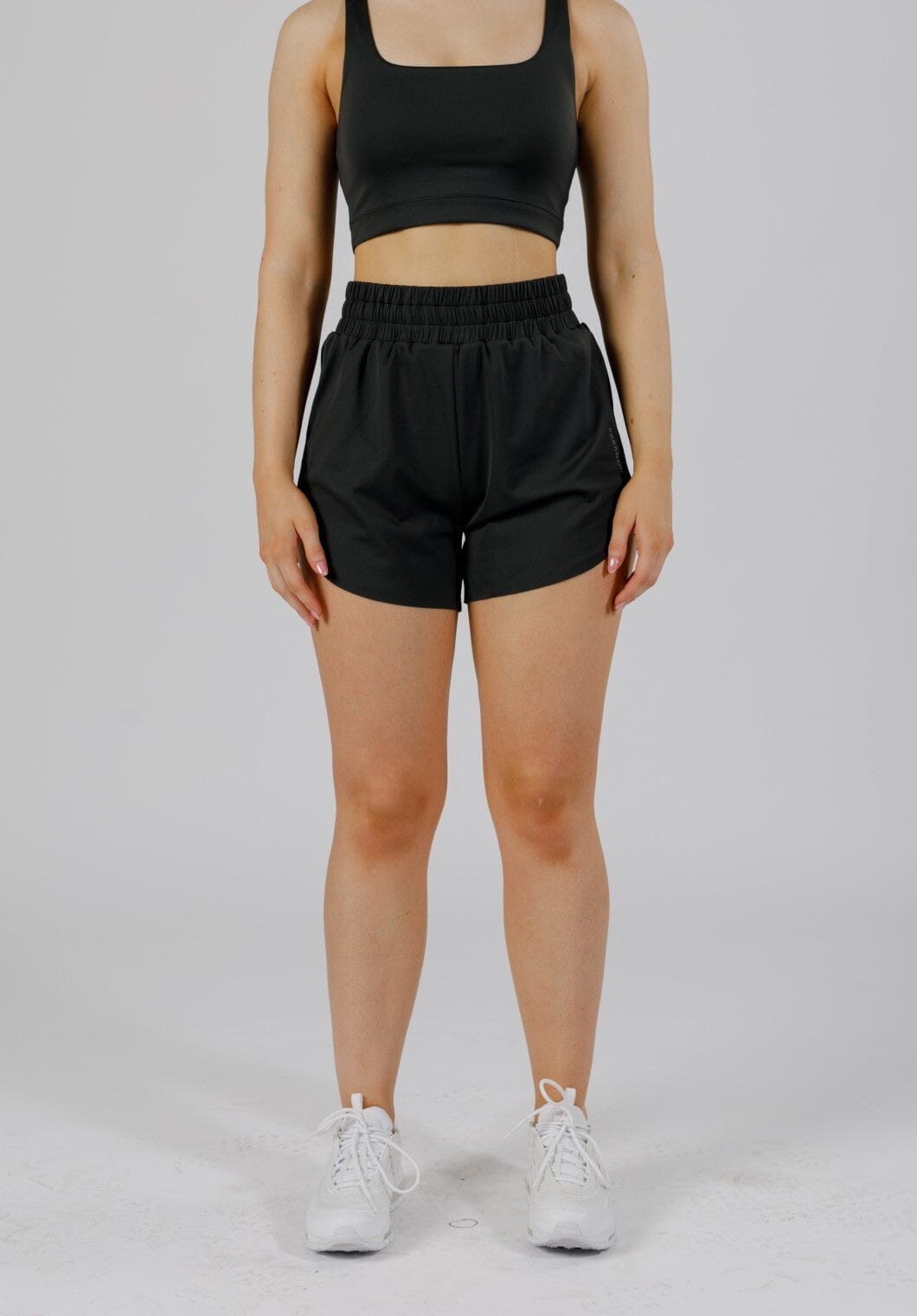 FeatherKnit™ Track Short Black Shorts Paragon Fitwear 