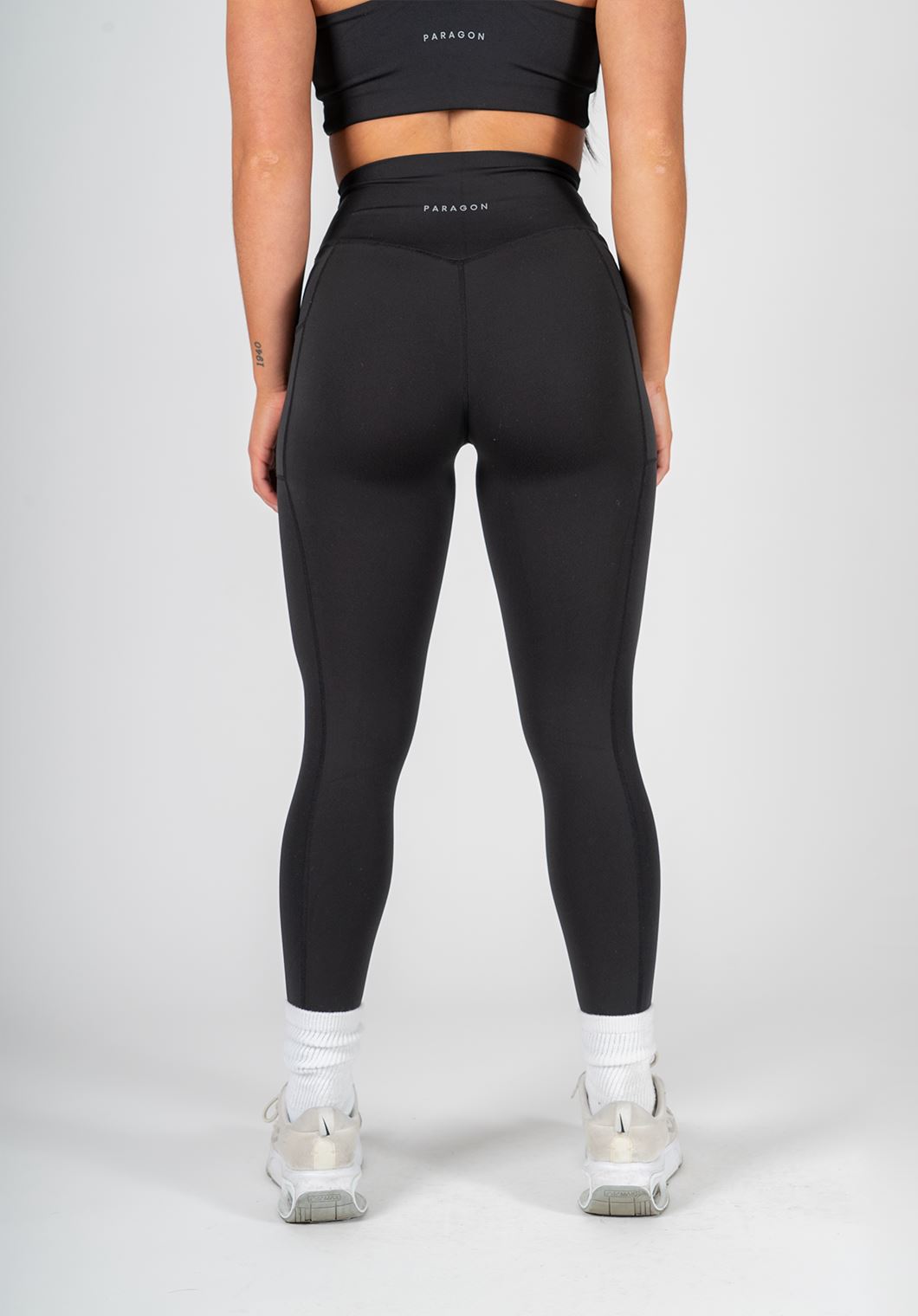 Sculptseam Naked Pocket Legging Black 24" Leggings/Joggers Paragon Fitwear 