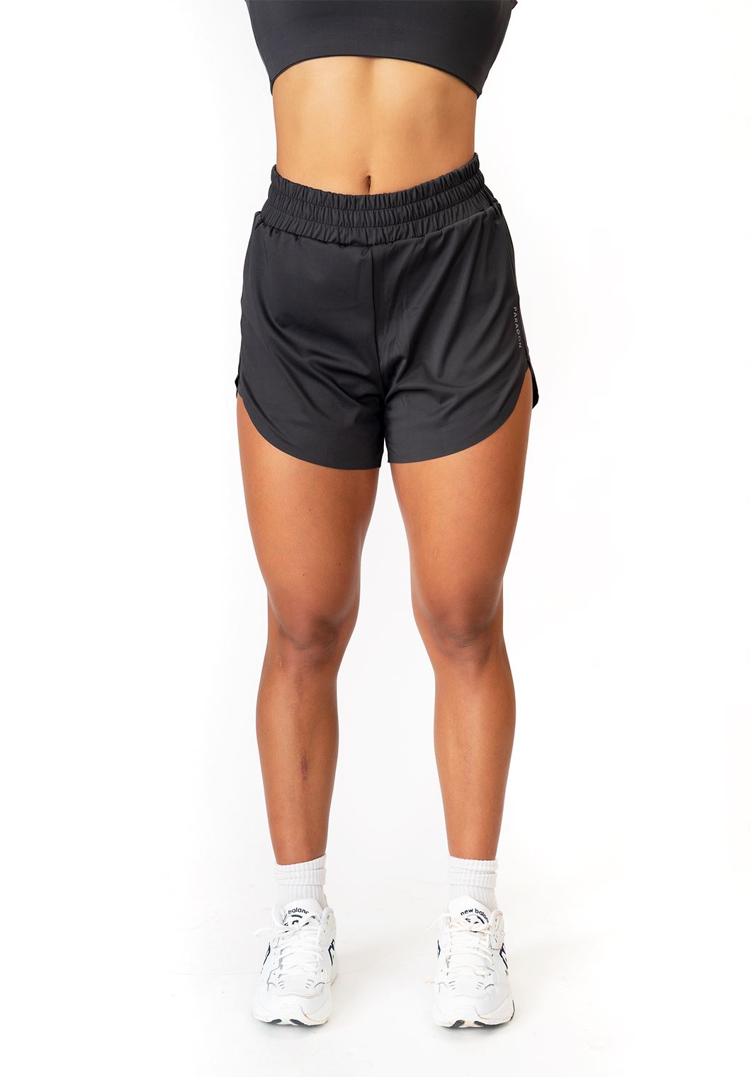 FeatherKnit Track Short 3.5" Black Shorts Paragon Fitwear 