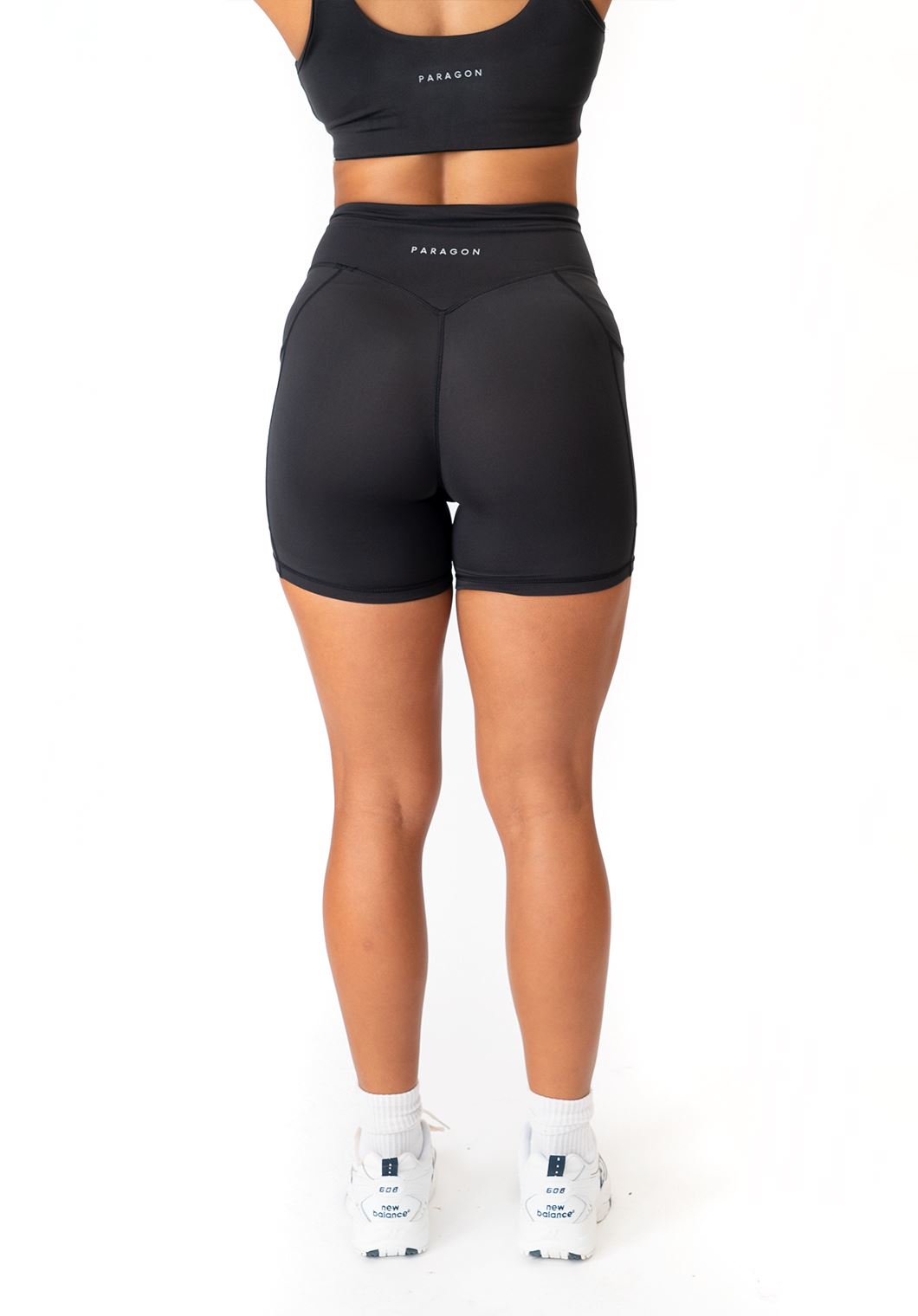 High Rise Naked Pocket Short 5" Black Shorts Paragon Fitwear 