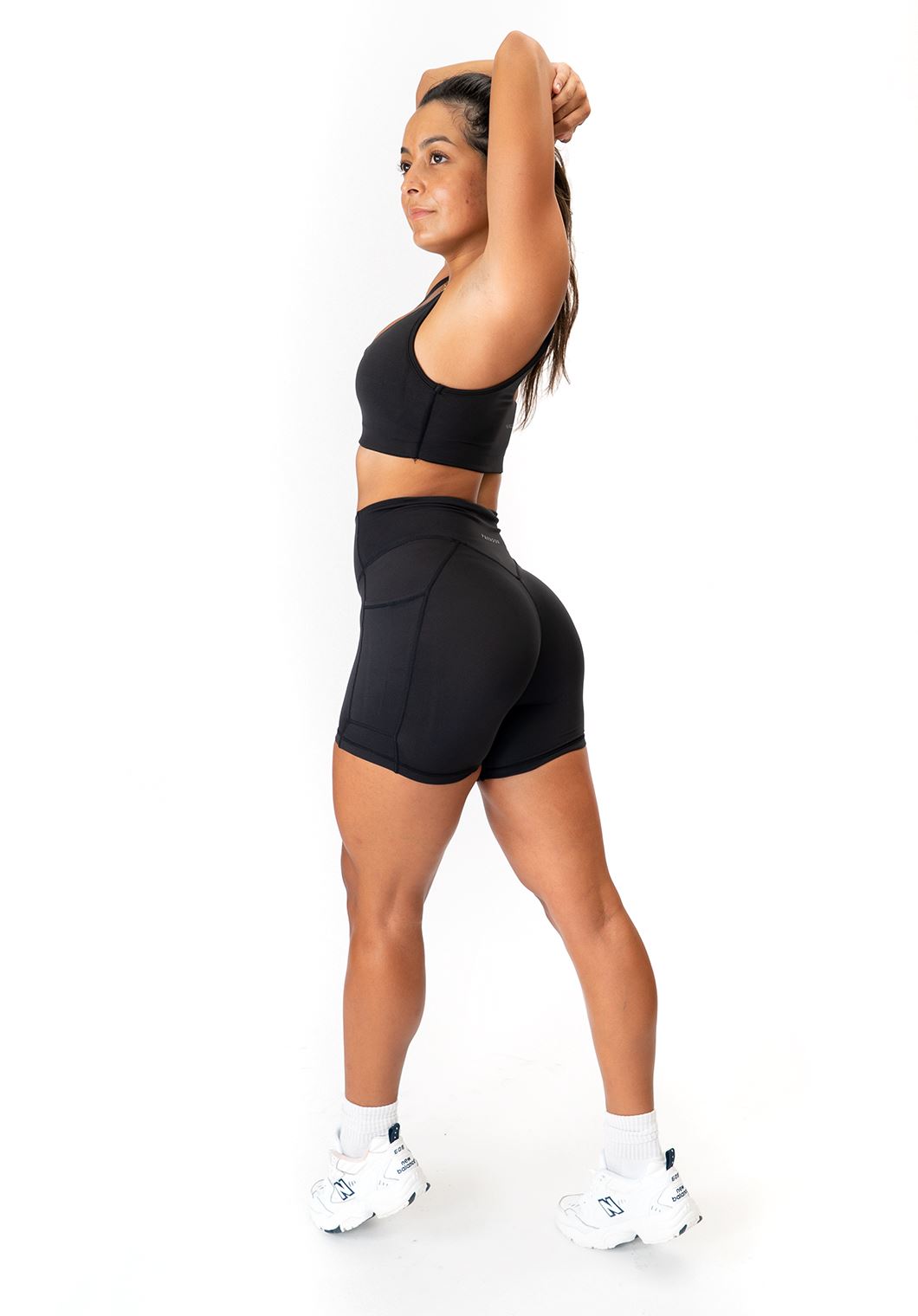 High Rise Naked Pocket Short 5" Black Shorts Paragon Fitwear 