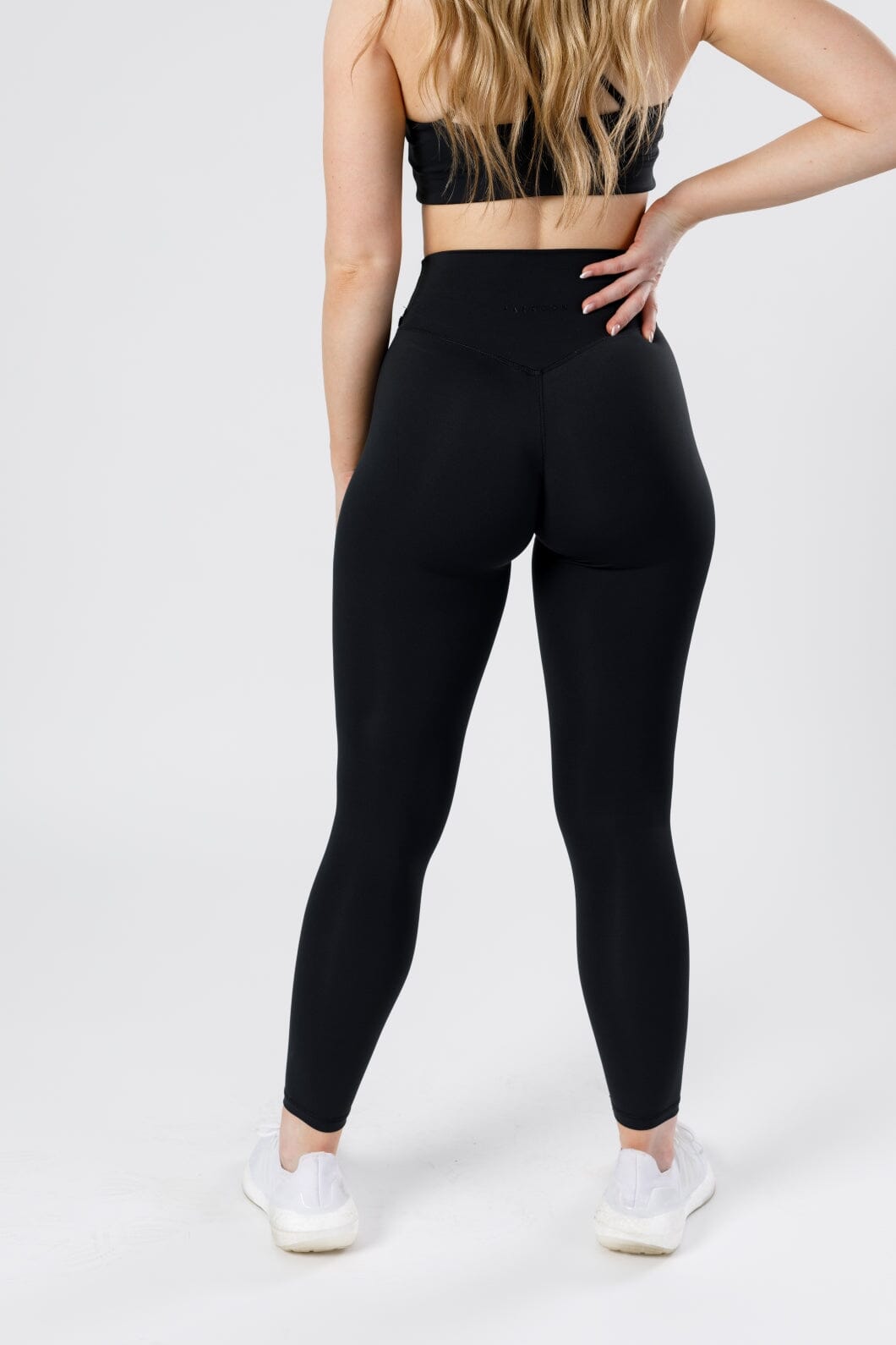 FlexSweat Crossover Legging 25" Black Leggings/Joggers Paragon Fitwear 