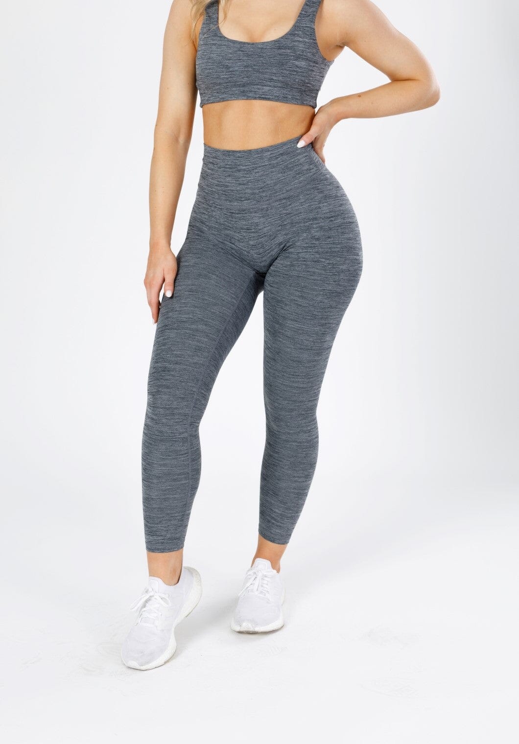 Reluna Spacedye Original Sculptseam Legging Grey Static Sports Bras Paragon Fitwear 